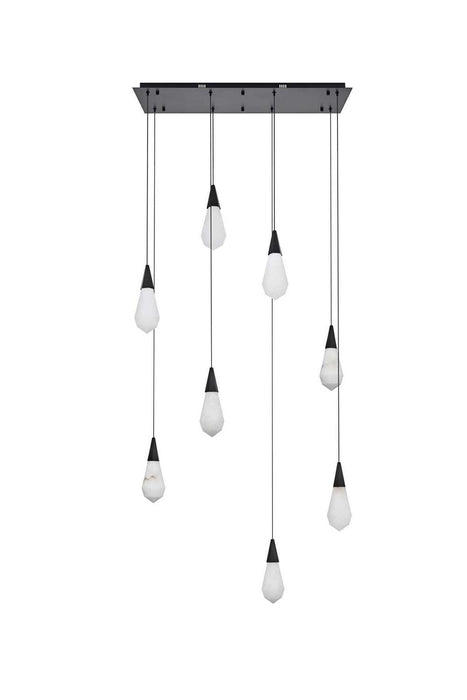 Elegant Lighting - 1013D36BK-22ST - LED Pendant - Amora - Black