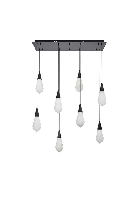 Elegant Lighting - 1013D36BK-22ST - LED Pendant - Amora - Black
