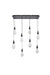 Elegant Lighting - 1013D36BK-22ST - LED Pendant - Amora - Black