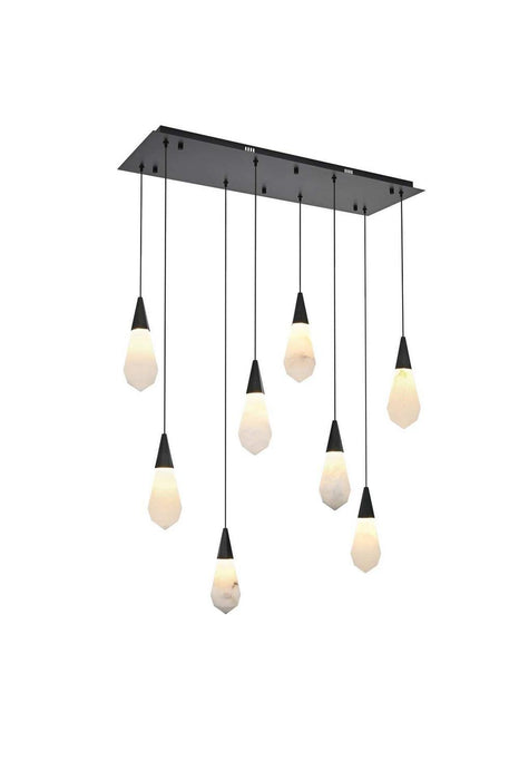 Elegant Lighting - 1013D36BK-22ST - LED Pendant - Amora - Black