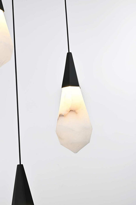 Elegant Lighting - 1013D36BK-22ST - LED Pendant - Amora - Black