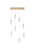 Elegant Lighting - 1013D36SG-22ST - LED Pendant - Amora - Satin Gold