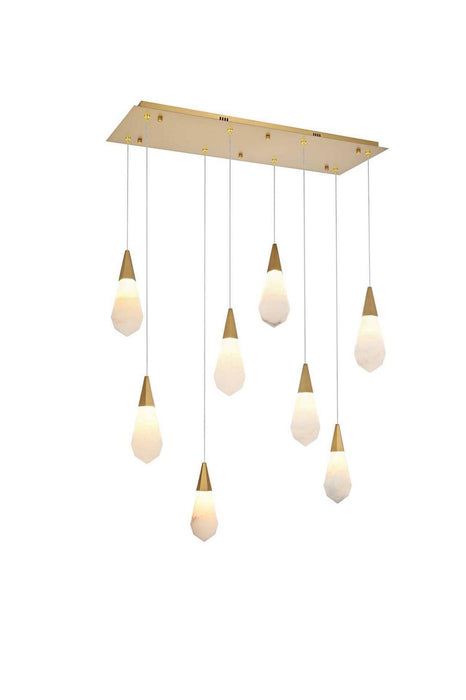 Elegant Lighting - 1013D36SG-22ST - LED Pendant - Amora - Satin Gold