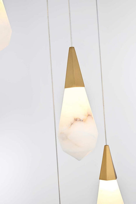 Elegant Lighting - 1013D36SG-22ST - LED Pendant - Amora - Satin Gold