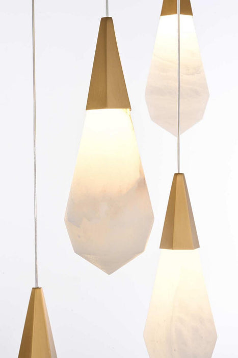 Elegant Lighting - 1013D36SG-22ST - LED Pendant - Amora - Satin Gold