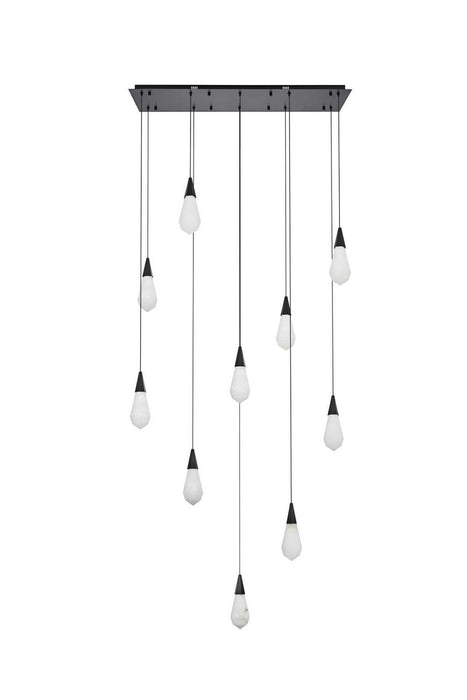 Elegant Lighting - 1013D42BK-22ST - LED Pendant - Amora - Black