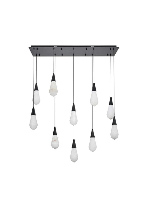 Elegant Lighting - 1013D42BK-22ST - LED Pendant - Amora - Black
