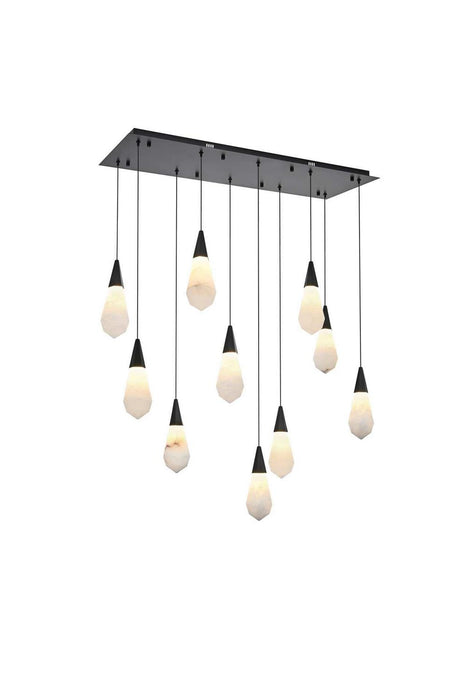 Elegant Lighting - 1013D42BK-22ST - LED Pendant - Amora - Black