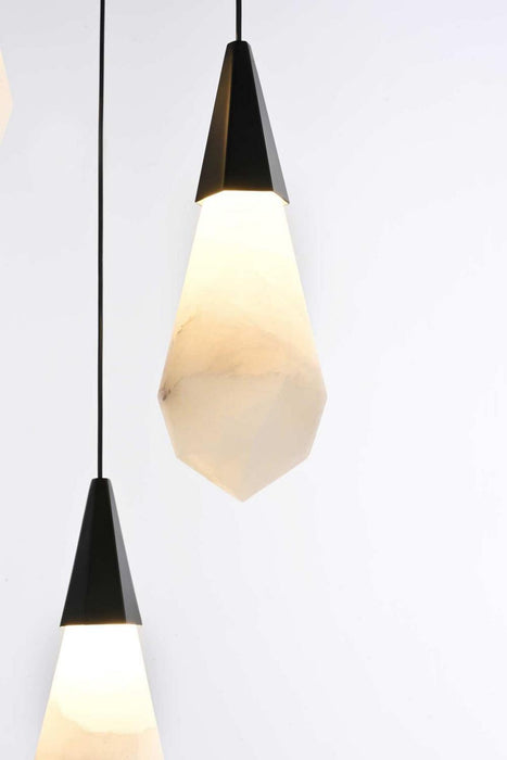 Elegant Lighting - 1013D42BK-22ST - LED Pendant - Amora - Black