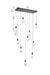 Elegant Lighting - 1013D42BK-22ST - LED Pendant - Amora - Black