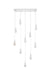 Elegant Lighting - 1013D42C-22ST - LED Pendant - Amora - Chrome