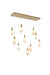 Elegant Lighting - 1013D42SG-22ST - LED Pendant - Amora - Satin Gold