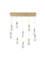 Elegant Lighting - 1013D42SG-22ST - LED Pendant - Amora - Satin Gold