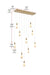Elegant Lighting - 1013D42SG-22ST - LED Pendant - Amora - Satin Gold