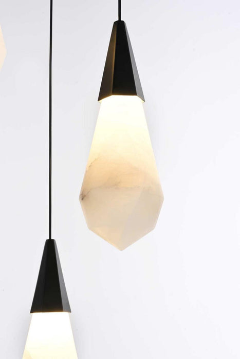 Elegant Lighting - 1013S16BK-22ST - LED Pendant - Amora - Black