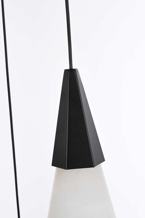 Elegant Lighting - 1013S16BK-22ST - LED Pendant - Amora - Black
