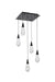 Elegant Lighting - 1013S16BK-22ST - LED Pendant - Amora - Black
