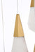 Elegant Lighting - 1013S16SG-22ST - LED Pendant - Amora - Satin Gold