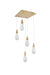 Elegant Lighting - 1013S16SG-22ST - LED Pendant - Amora - Satin Gold