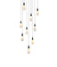 Elegant Lighting - 1013S20BK-22ST - LED Pendant - Amora - Black