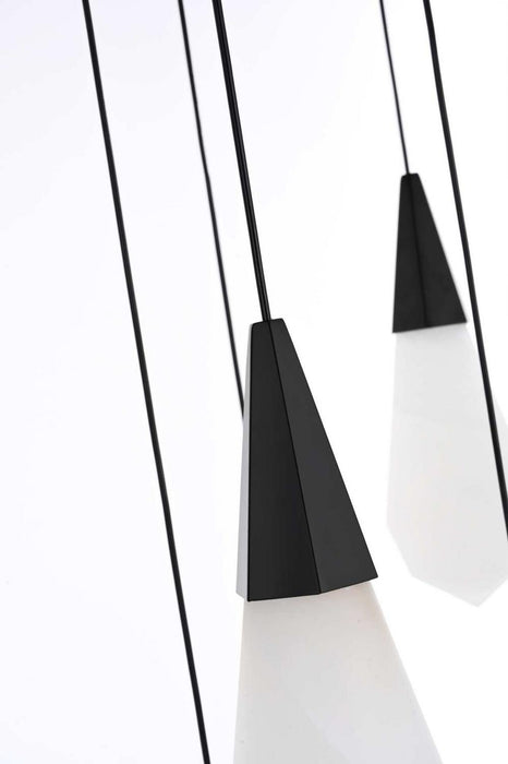 Elegant Lighting - 1013S20BK-22ST - LED Pendant - Amora - Black