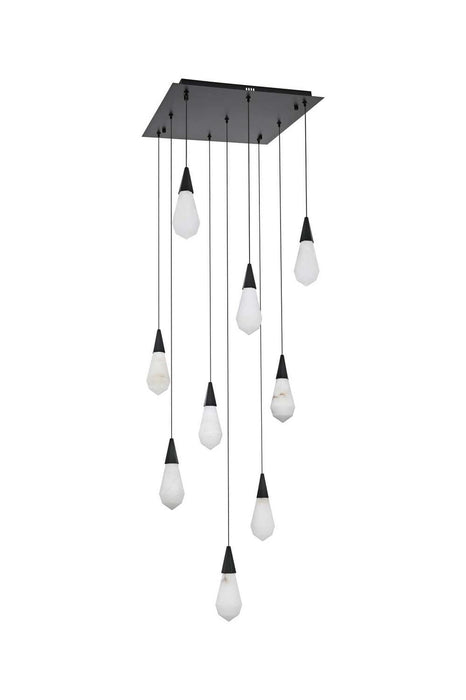 Elegant Lighting - 1013S20BK-22ST - LED Pendant - Amora - Black