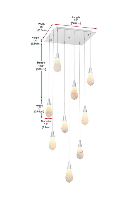 Elegant Lighting - 1013S20C-22ST - LED Pendant - Amora - Chrome