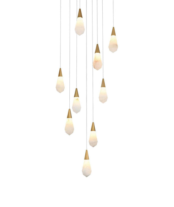 Elegant Lighting - 1013S20SG-22ST - LED Pendant - Amora - Satin Gold