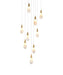 Elegant Lighting - 1013S20SG-22ST - LED Pendant - Amora - Satin Gold