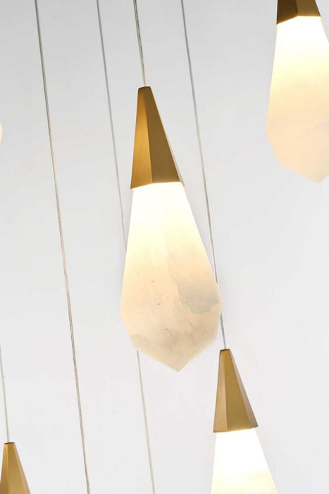 Elegant Lighting - 1013S20SG-22ST - LED Pendant - Amora - Satin Gold