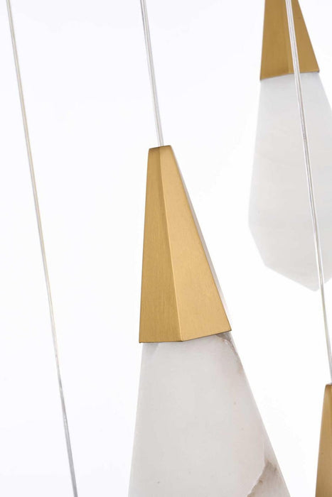 Elegant Lighting - 1013S20SG-22ST - LED Pendant - Amora - Satin Gold