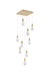 Elegant Lighting - 1013S20SG-22ST - LED Pendant - Amora - Satin Gold