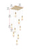 Elegant Lighting - 1013S20SG-22ST - LED Pendant - Amora - Satin Gold
