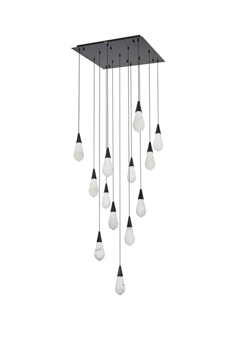 Elegant Lighting - 1013S26BK-22ST - LED Pendant - Amora - Black