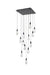 Elegant Lighting - 1013S26BK-22ST - LED Pendant - Amora - Black