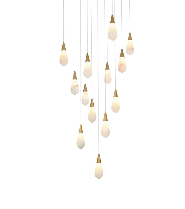 Elegant Lighting - 1013S26SG-22ST - LED Pendant - Amora - Satin Gold