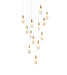 Elegant Lighting - 1013S26SG-22ST - LED Pendant - Amora - Satin Gold