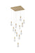 Elegant Lighting - 1013S26SG-22ST - LED Pendant - Amora - Satin Gold