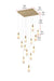 Elegant Lighting - 1013S26SG-22ST - LED Pendant - Amora - Satin Gold