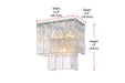 Elegant Lighting - 1015W10C-03GL - Three Light Wall Sconce - Georgina - Chrome