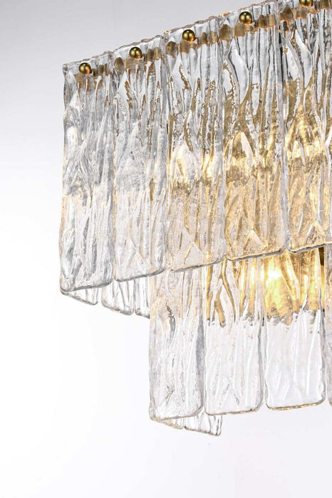 Elegant Lighting - 1015W10SG-03GL - Three Light Wall Sconce - Georgina - Satin Gold