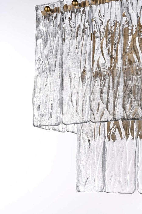 Elegant Lighting - 1015W10SG-03GL - Three Light Wall Sconce - Georgina - Satin Gold