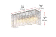 Elegant Lighting - 1015W16C-03GL - Four Light Wall Sconce - Georgina - Chrome