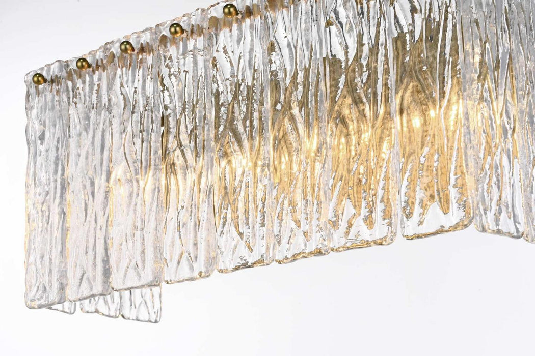 Elegant Lighting - 1015W16SG-03GL - Four Light Wall Sconce - Georgina - Satin Gold