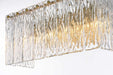 Elegant Lighting - 1015W16SG-03GL - Four Light Wall Sconce - Georgina - Satin Gold