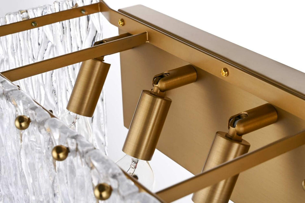 Elegant Lighting - 1015W16SG-03GL - Four Light Wall Sconce - Georgina - Satin Gold