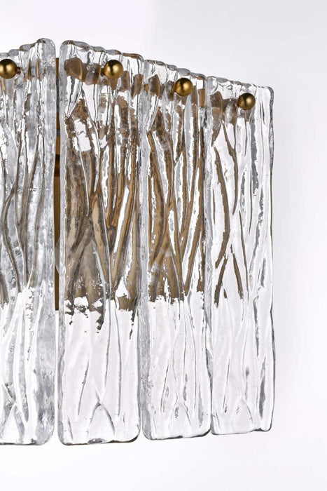 Elegant Lighting - 1015W16SG-03GL - Four Light Wall Sconce - Georgina - Satin Gold
