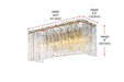 Elegant Lighting - 1015W16SG-03GL - Four Light Wall Sconce - Georgina - Satin Gold