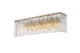 Elegant Lighting - 1015W24SG-03GL - Five Light Wall Sconce - Georgina - Satin Gold