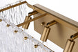 Elegant Lighting - 1015W24SG-03GL - Five Light Wall Sconce - Georgina - Satin Gold
